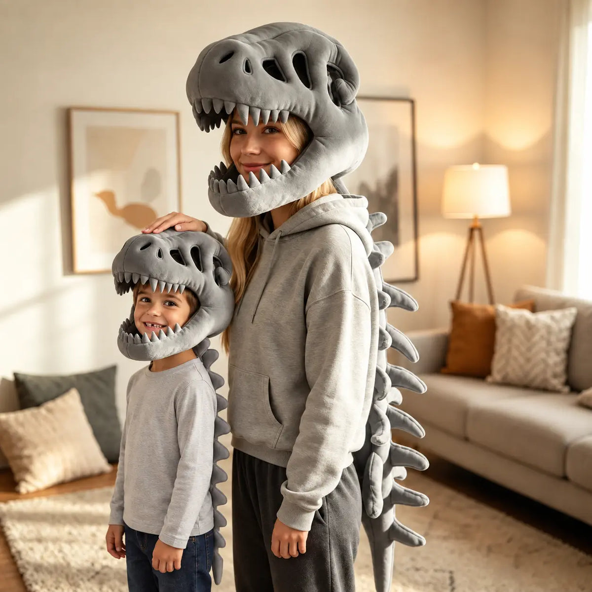 Skeledino™ Dinosaur Skeleton Plush Costume – Kids & Adult Sizes
