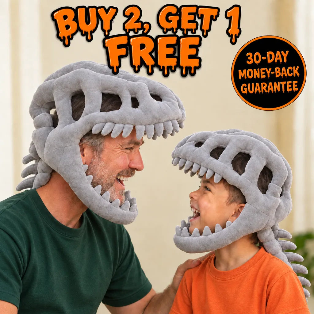 Skeledino™ Dinosaur Skeleton Plush Costume – Kids & Adult Sizes