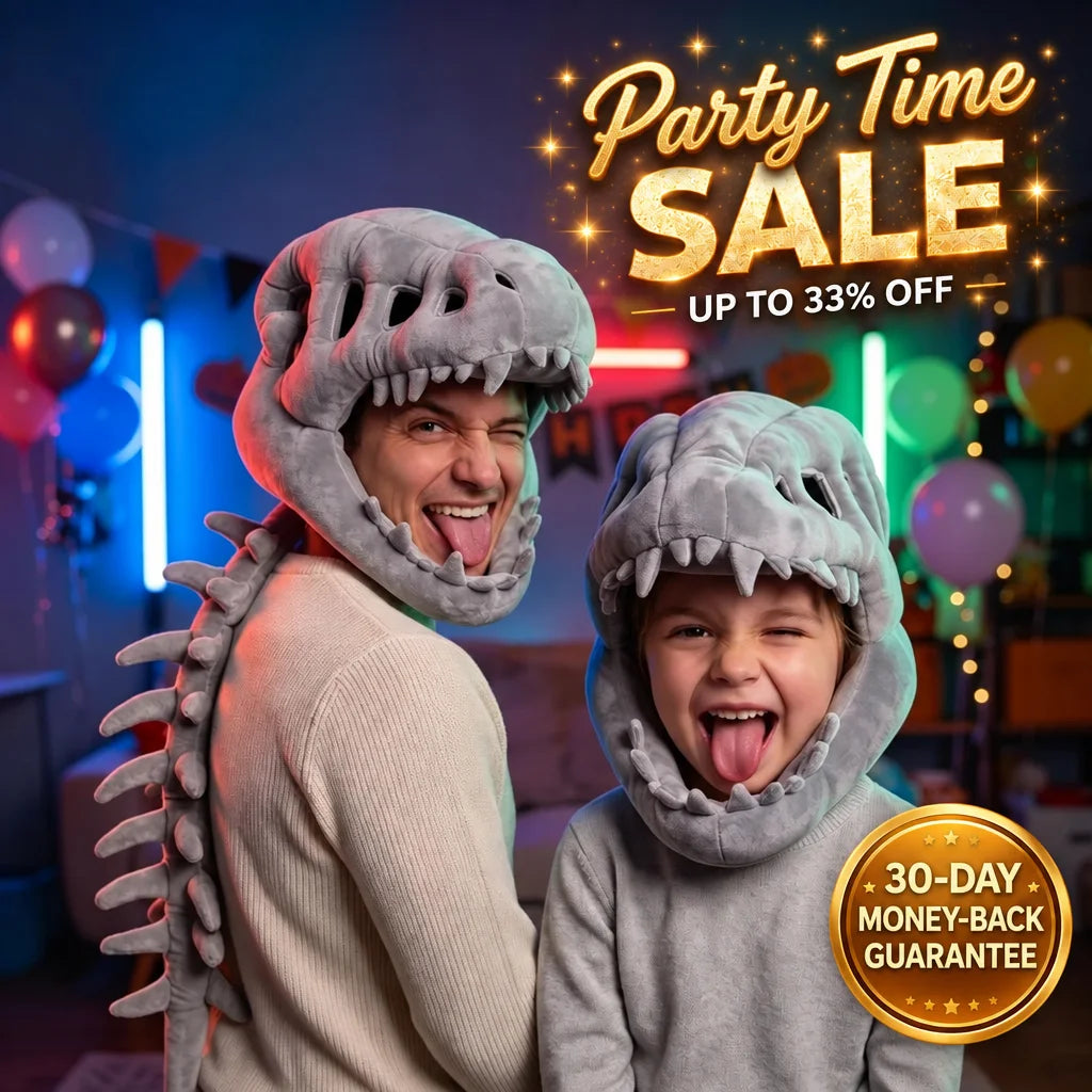 Skeledino™ Dinosaur Skeleton Plush Costume – Kids & Adult Sizes