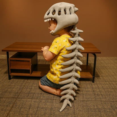 SkeleDino™ 3D Plush Dinosaur Skeleton Costume Set